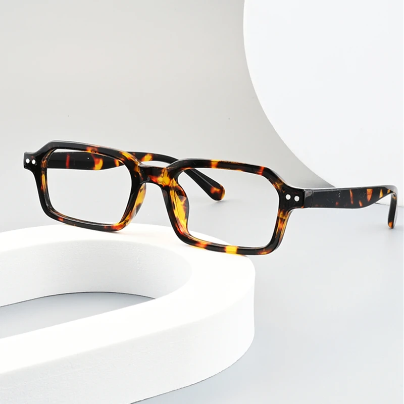 Vintage handgemachte TR90 Lesebrille Männer und Frau Anti-Blaulicht-Brille kleiner Rahmen Leopardenbrille mit Dioptrien 0 bis +4,0 – Detail 3