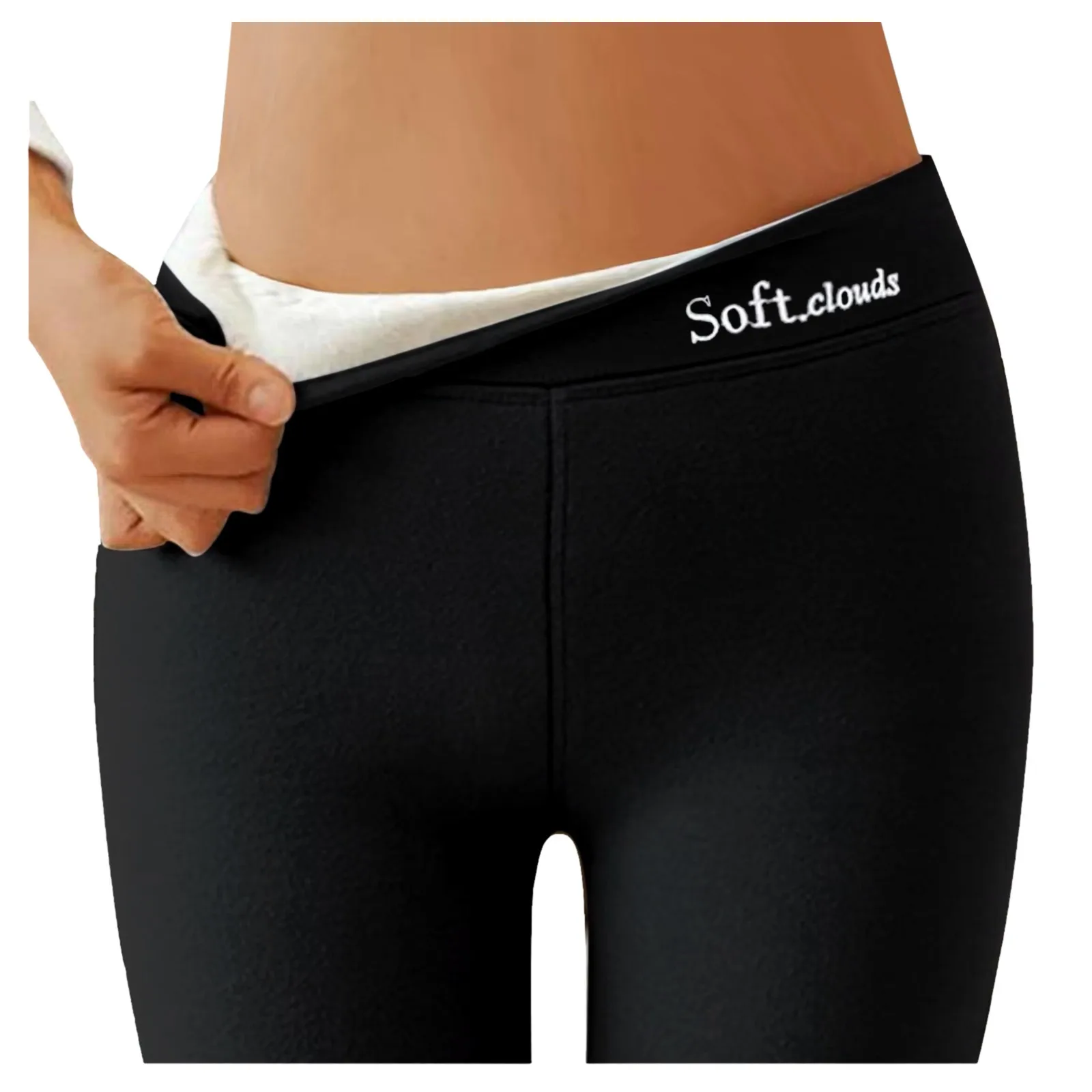 Leggings chauds doublés de sourire pour femmes, pantalons thermiques assiste, pantalons décontractés, pantalons en velours optique, taille haute, dames, hiver