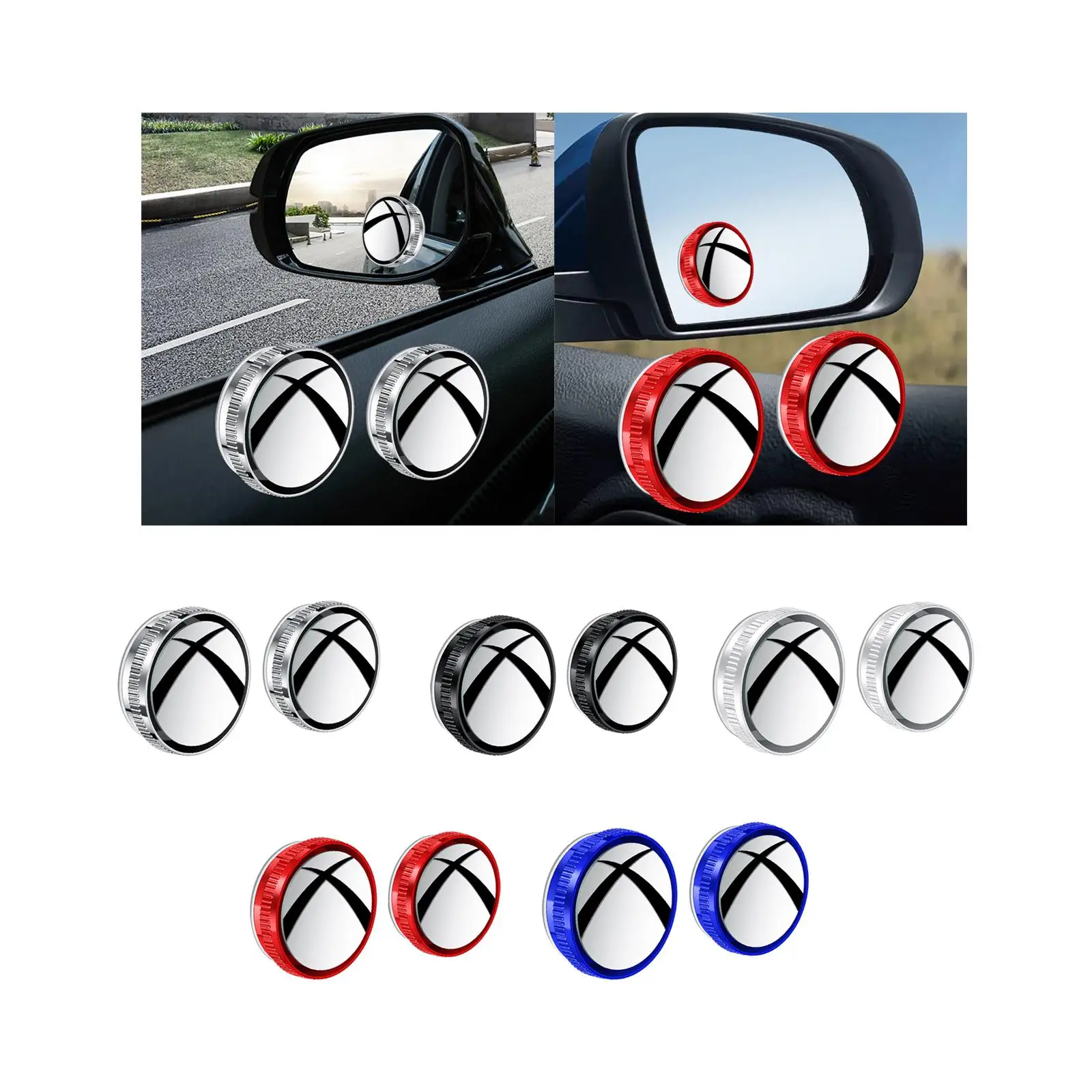 

Car Blind Spot Mirror Parking Clear Wide Angle Mirror for Trailers SUV