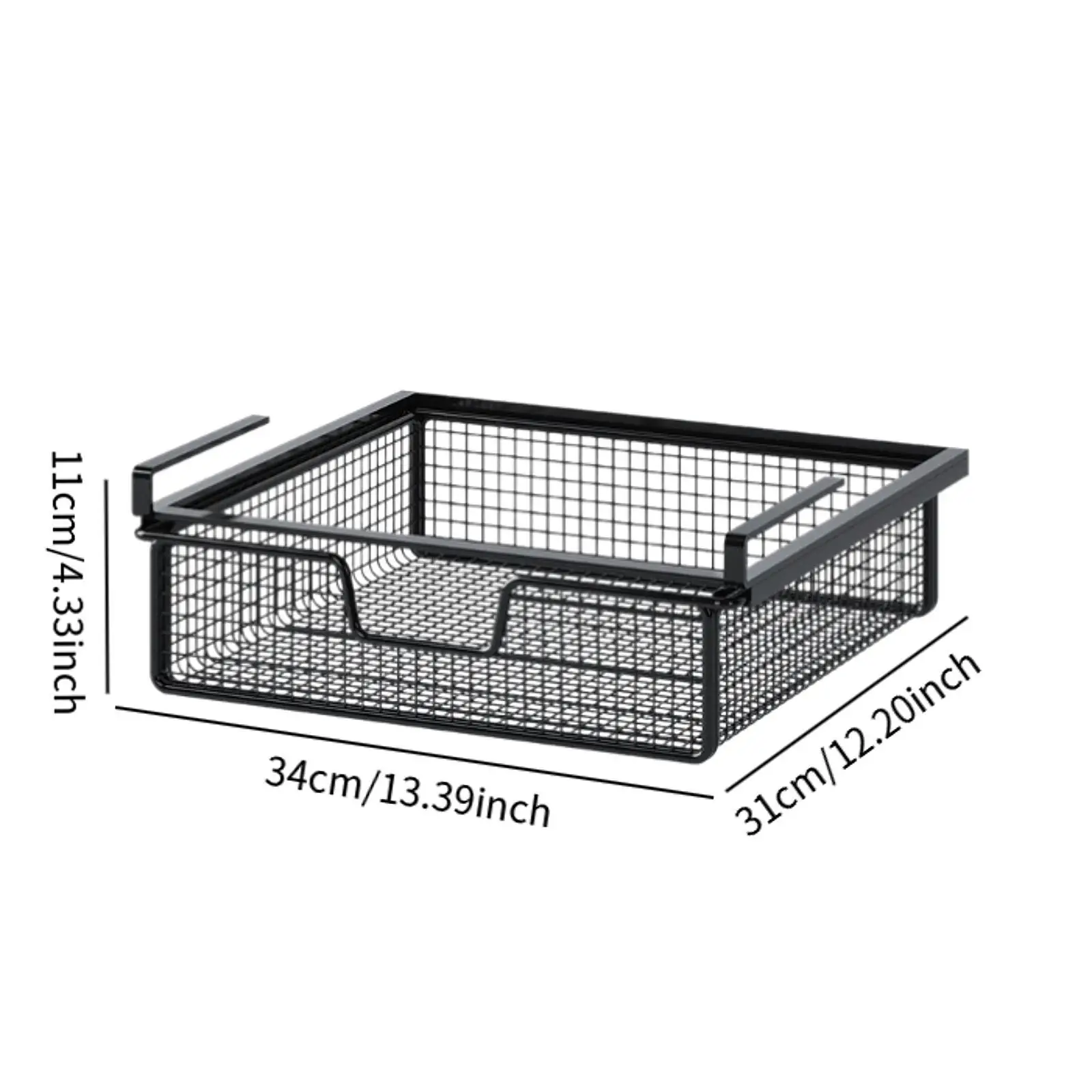 Cestino da cucina sotto l'armadio Scaffale multiuso per appendere senza punzonatura, scaffale per armadio, dispensa, ufficio, cucina, bagno