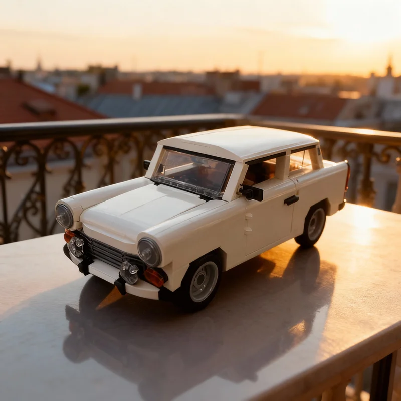 

Набор строительных блоков MOC «Автомобиль Trabant» (939 деталей) – Конструктор для творчества, развивающая игрушка, идеальный подарок на Рождество и День рождения