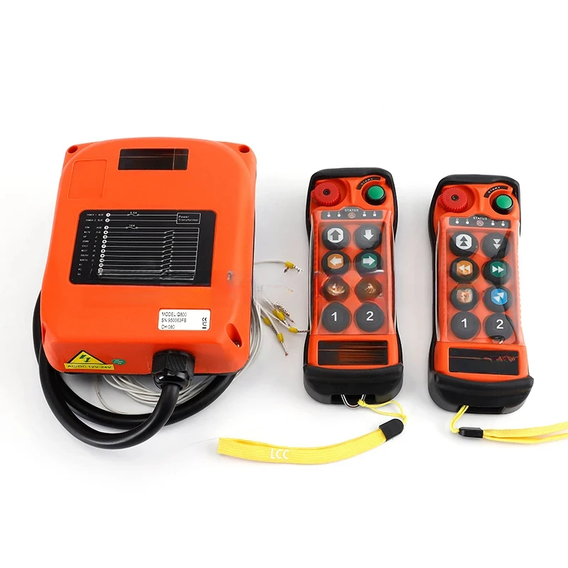 Wireless Industrial 8 button dc12v waterproof crane start switch hoist remote control LCC q800