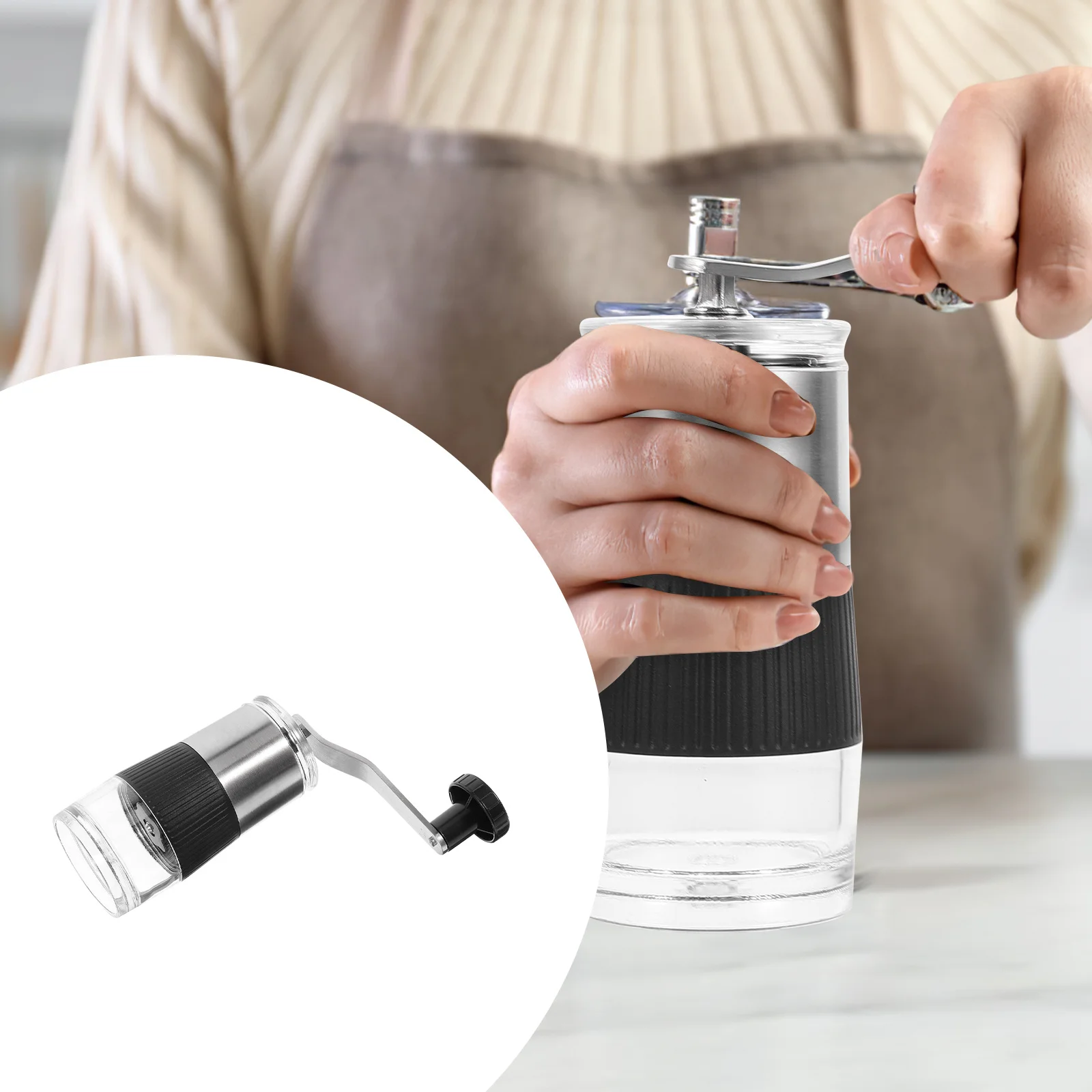 

Manual Coffee Grinder Stainless Steel Portable Detachable Durable Handheld for Espresso Coffee Beans Grinders Grinding Machine