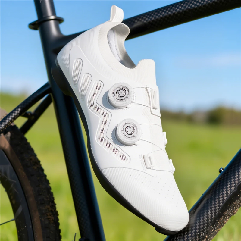 Ultralight Cycling Shoes Men's Road Bike Shoes Hardness12 Carbon Fiber Professional Self-locking SPD Cleats Footwear