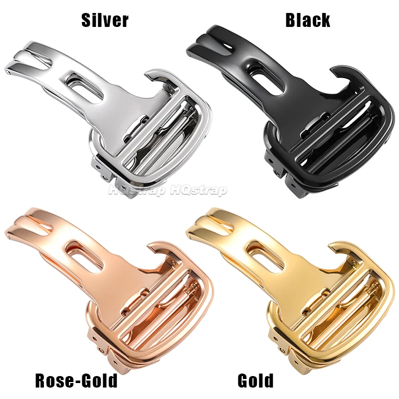 12mm 14mm 16mm 18mm 20mm Stainless Steel Watch Buckle for Cartier Blue Balloon Folding Clasp Metal Button Watches Accessories