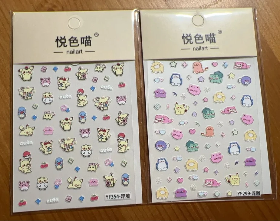 สติ๊กเกอร์ติดเล็บโปเกมอน ลายกา - Phone Accessories In China บทวิจารณ์และราคา