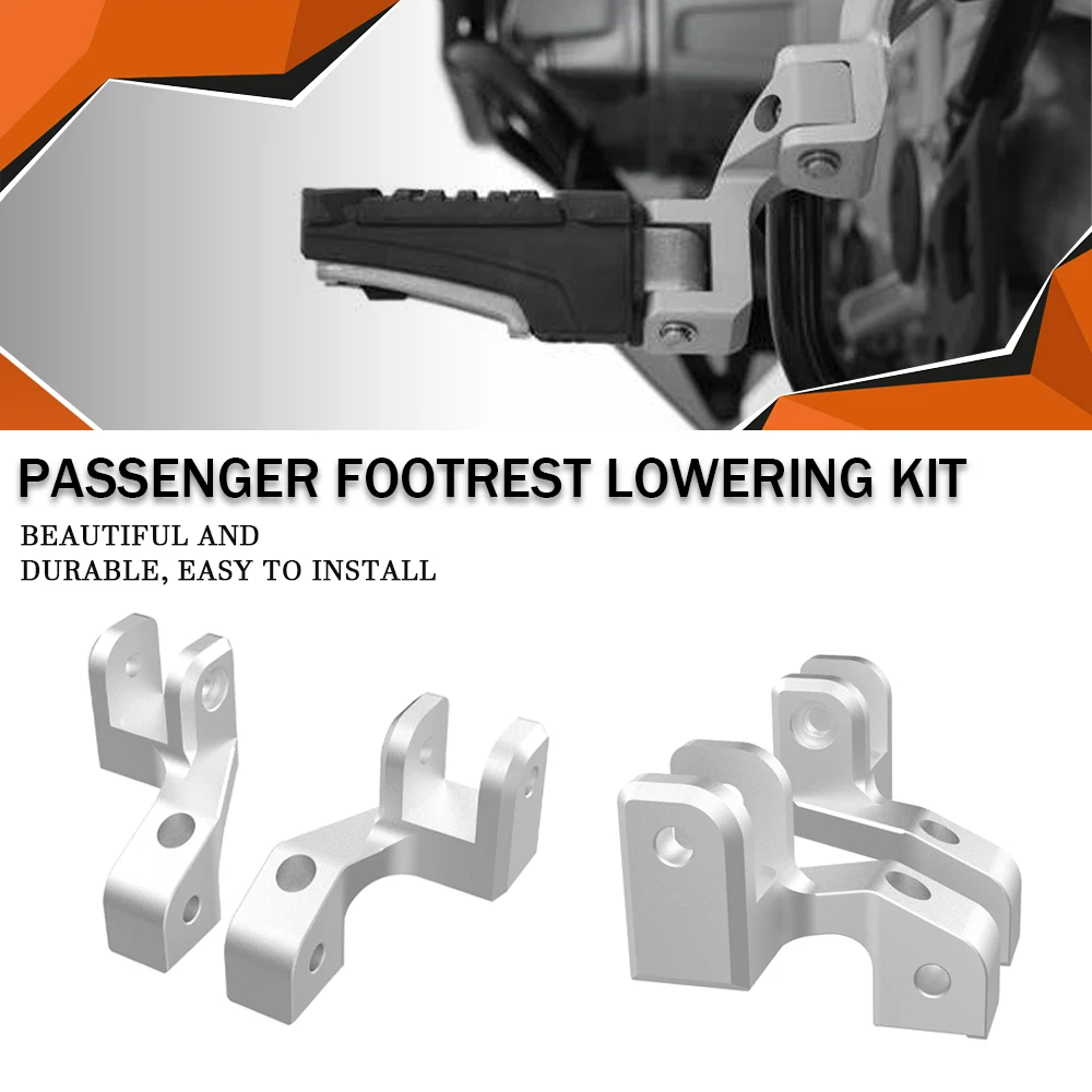 

2021-2024 Passenger Footrest Lowering Rider For Pan America 1250 Special 1250 S SPECIAL PA1250 RA1250 2023 Footpeg Lowering Kit