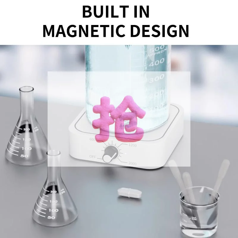 1 Set Laboratory Mini Magnetic Electric Stirrer Automatic With Adjustable Speed