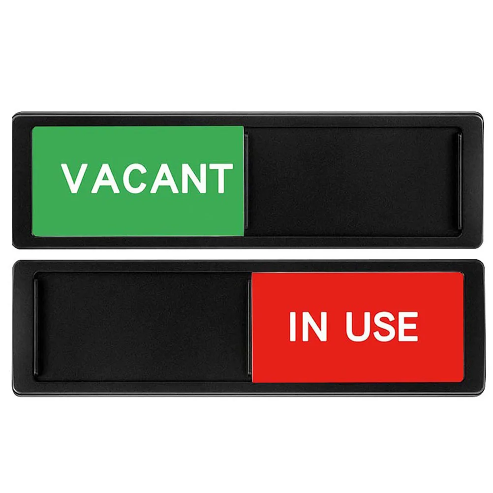 

2Pcs Vacant Occupied Slide Door Indicator Privacy Sign Meeting Room Office Restroom Business Door Sign Occupied Sign,