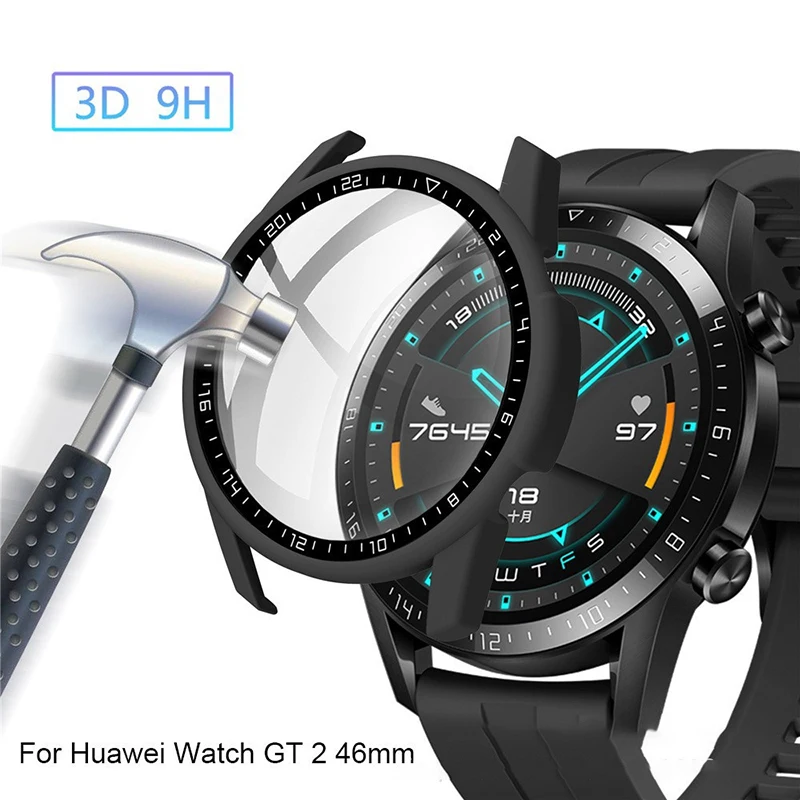 Protective Case For Huawei Watch GT 3 2 46mm 42mm Screen Protector Cover With Scale Glass Cover For Huawei Watch GT 3 2 Shell