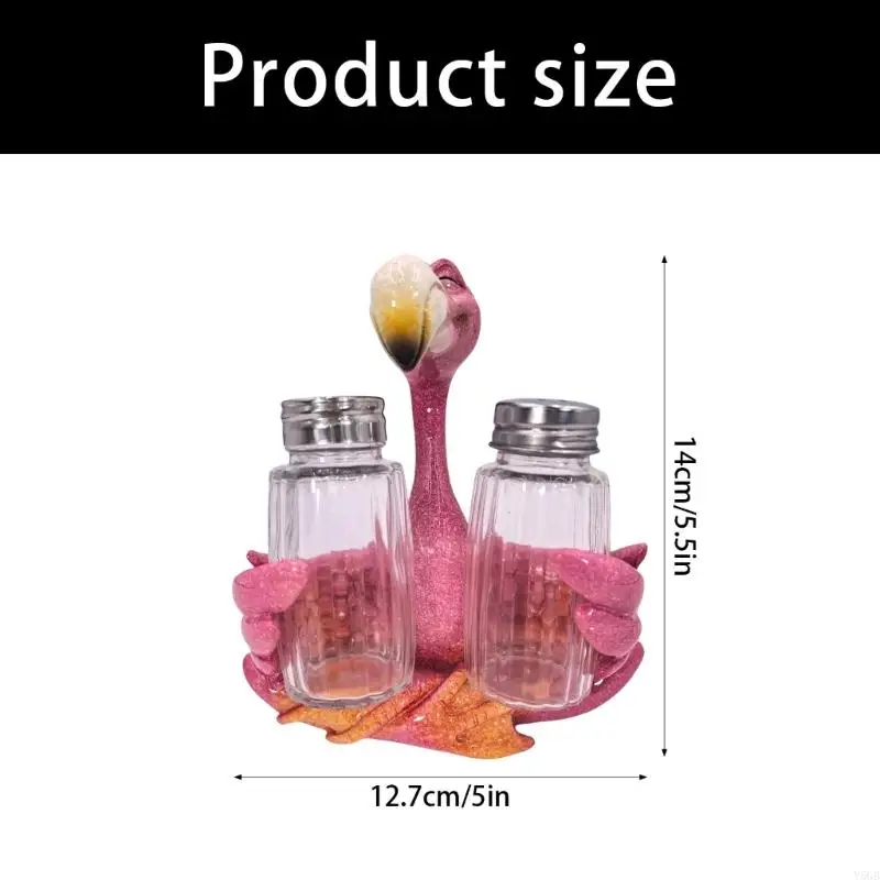 Decorative Spices Holder Resin Coastal Animal Figurine Tabletop Stand for Seasoning Bottles, Freestanding Kitchen and Y5GB