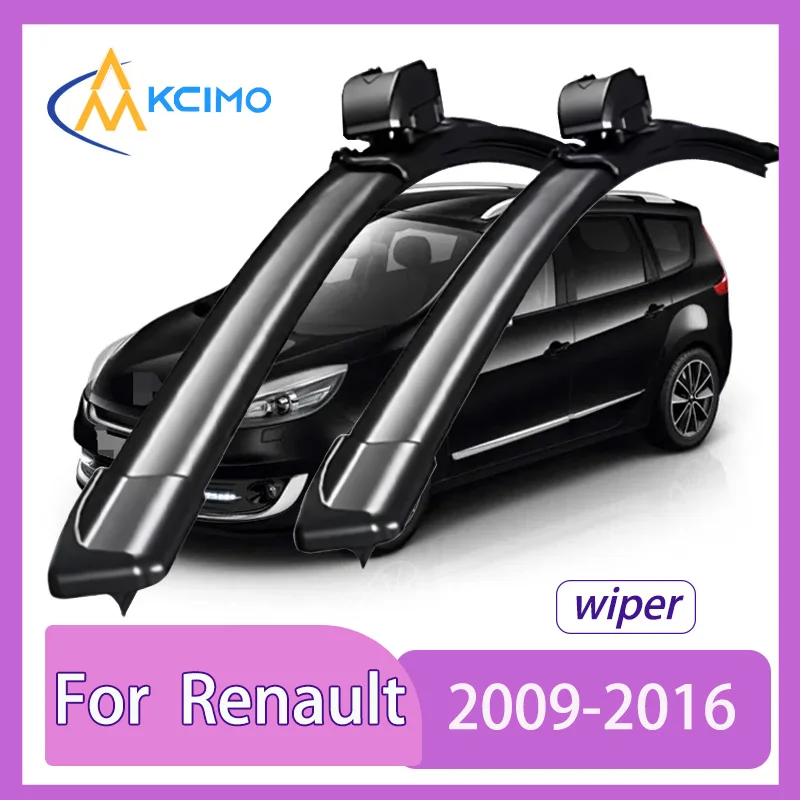 

Silent Wiper Blades For Renault Scenic III X95 2009-2016 Waterproof Windshield Cleaner 2PCS Car Accessories