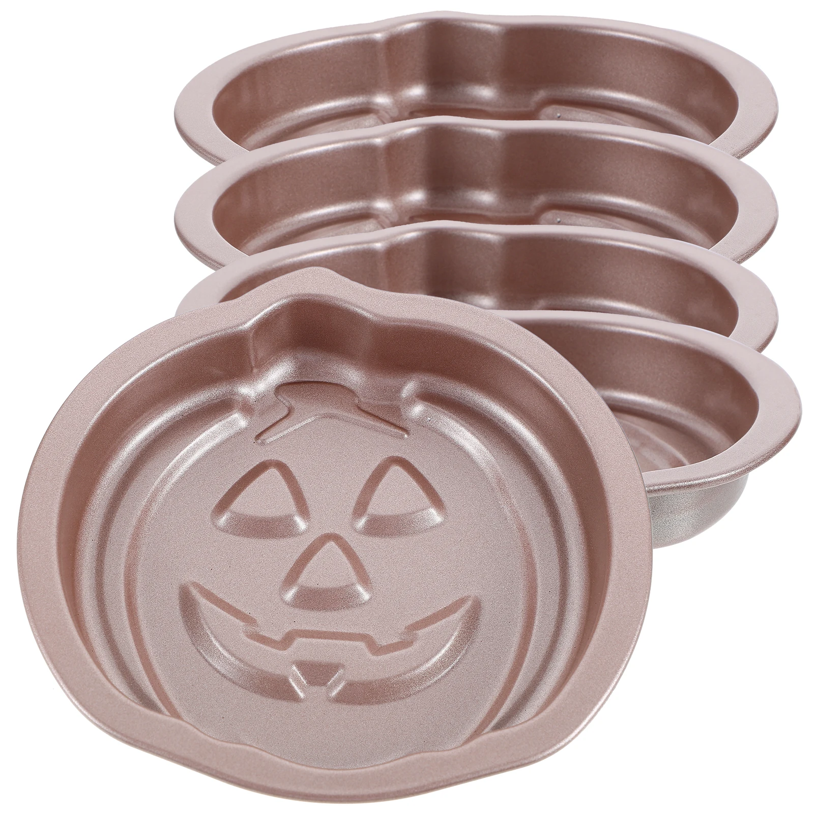 

5pcs Bread Mold Baking Tools Smooth Surface Pumpkin Shaped Pan Mini Tart Pans Cupcake Mold Baking Supply Kitchen Barware