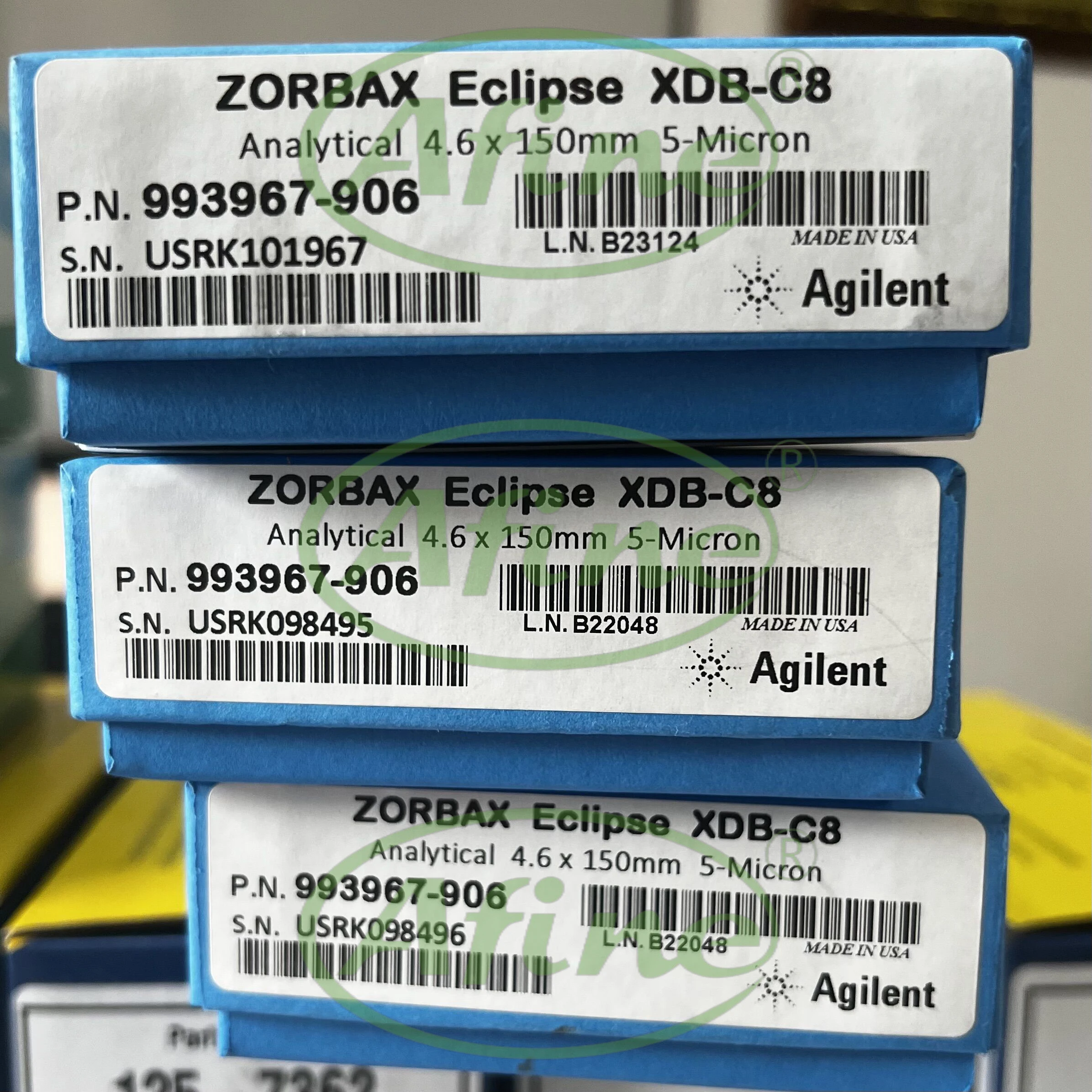 AFINE Agilent chromatographic column,993967-906,ZORBAX,Eclipse XDB-C8,4.6 x 150 mm, 5 µm, 400 bar