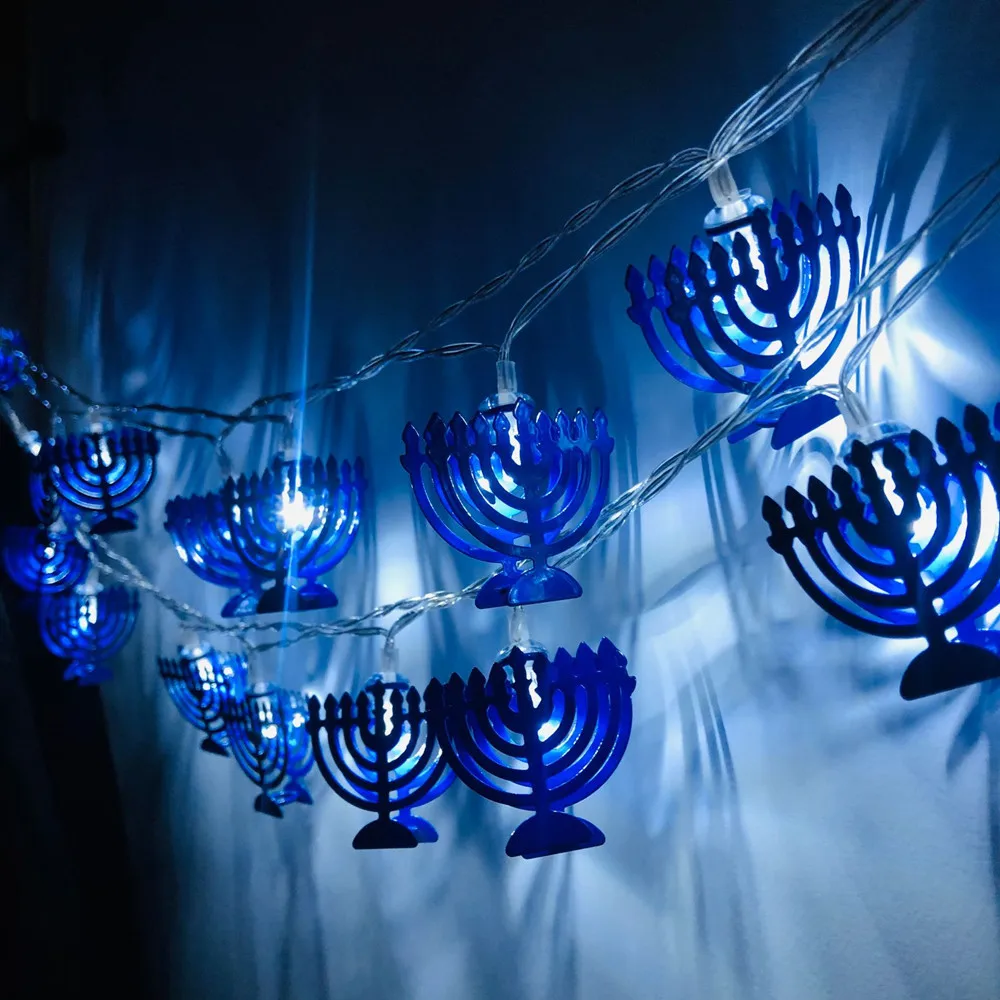 Guirxiété lumineuse Star VANdu judaïsme, 1.65m, 10 caractères, Mogen FC, HanuPatrick ah, Shavuot, Jupostal, ixde la dédicace, Menorah, Fournitures