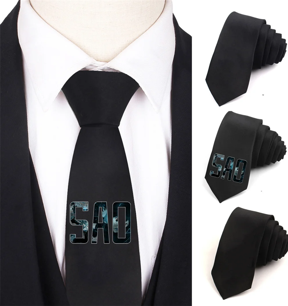 

Kids Necktie Anime Sword Art Online Necktie Boy's Children Necktie Cotton Neck Tie Teenager Neck Tie Halloween Necktie