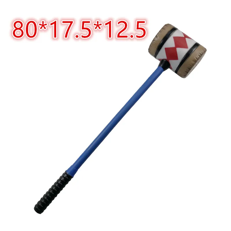 Cosplay 1:1 Anime  Hammer Halloween Weapons PU Props Role Playing Game Movie Cos Hammer Model  Kids gifts 80cm