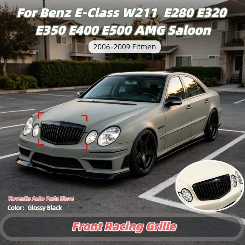 pour-mercedes-benz-classe-e-w211-e280-e320-e350-e400-e500-amg-berline-2006-2007-2008-2009-kit-de-modification-de-calandre-avant-de-course