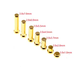 100 Pcs Pogo Pin Female Contact 1 2 3.7 4.5 5.5 6.0 7.0 MM Height SMT Surface Mount PCB Header Mate Spring Load PogoPin