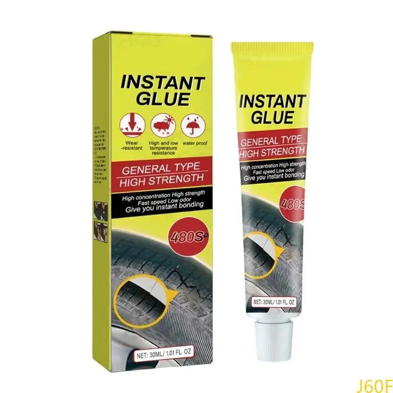 

J60F 30ml Tire Repair Sealant Fast Drying Waterproof Adhesive High Tire Repair Adhesive for Efficient Crack Fixing