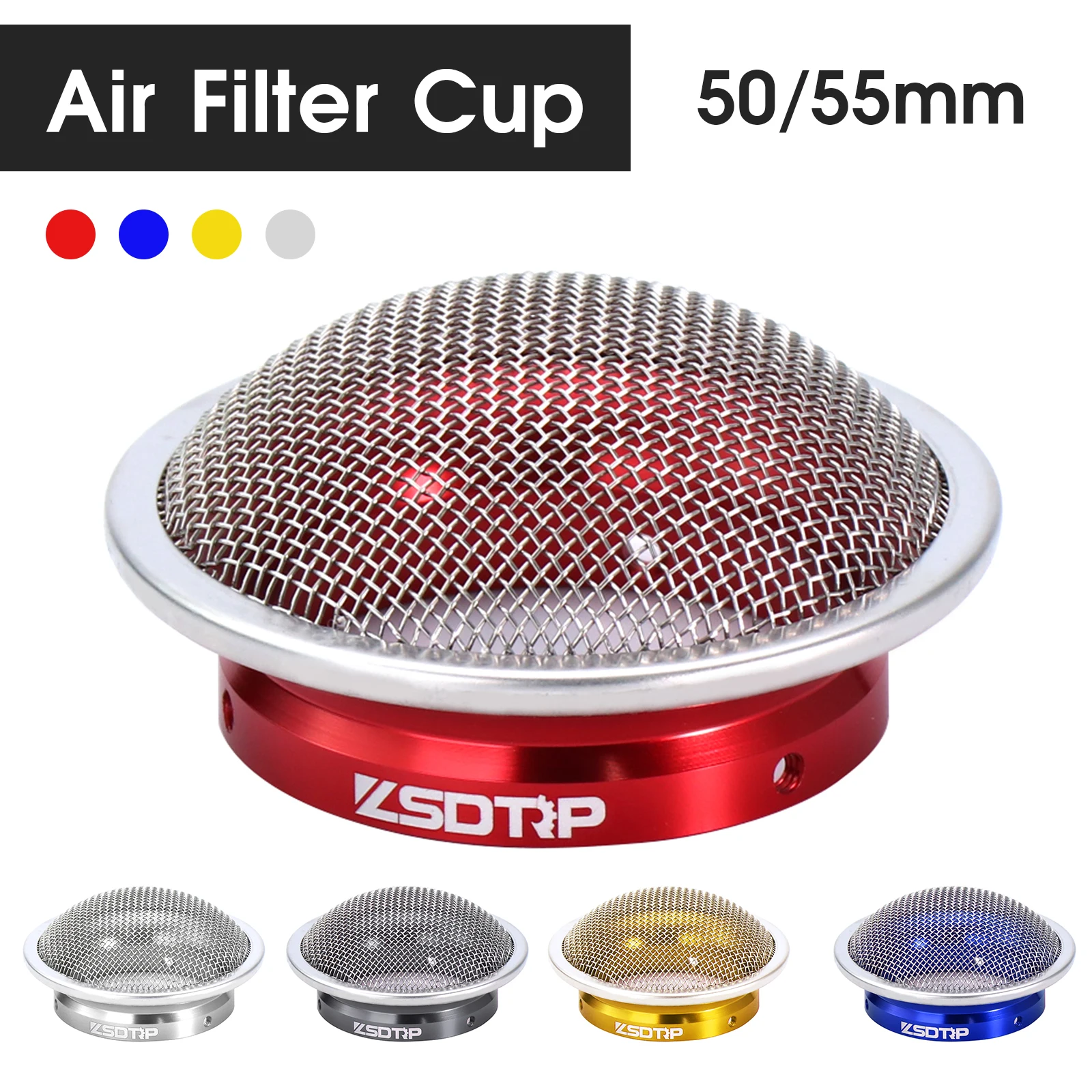 ZSDTRP Air Filter Cup Funnel For Keihi PWK 21-30mm PE28/30mm TM VM 32/34 Motorcycle Carburetor Air Filter Trumpet With Mesh