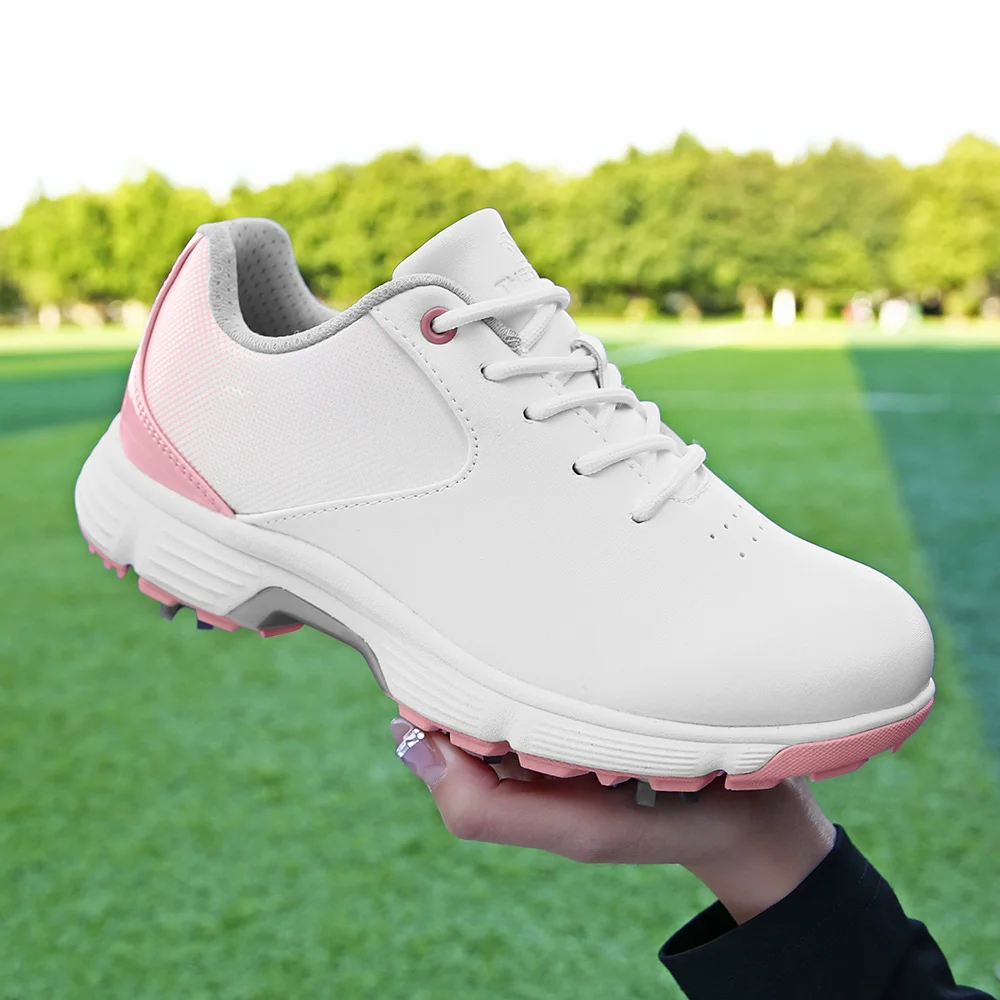 Classic Spiked Professional women Ladies Golf Shoes Water Proof Soft Insole Anti-slip Turf Competition Sneakers size 36-43 view 5