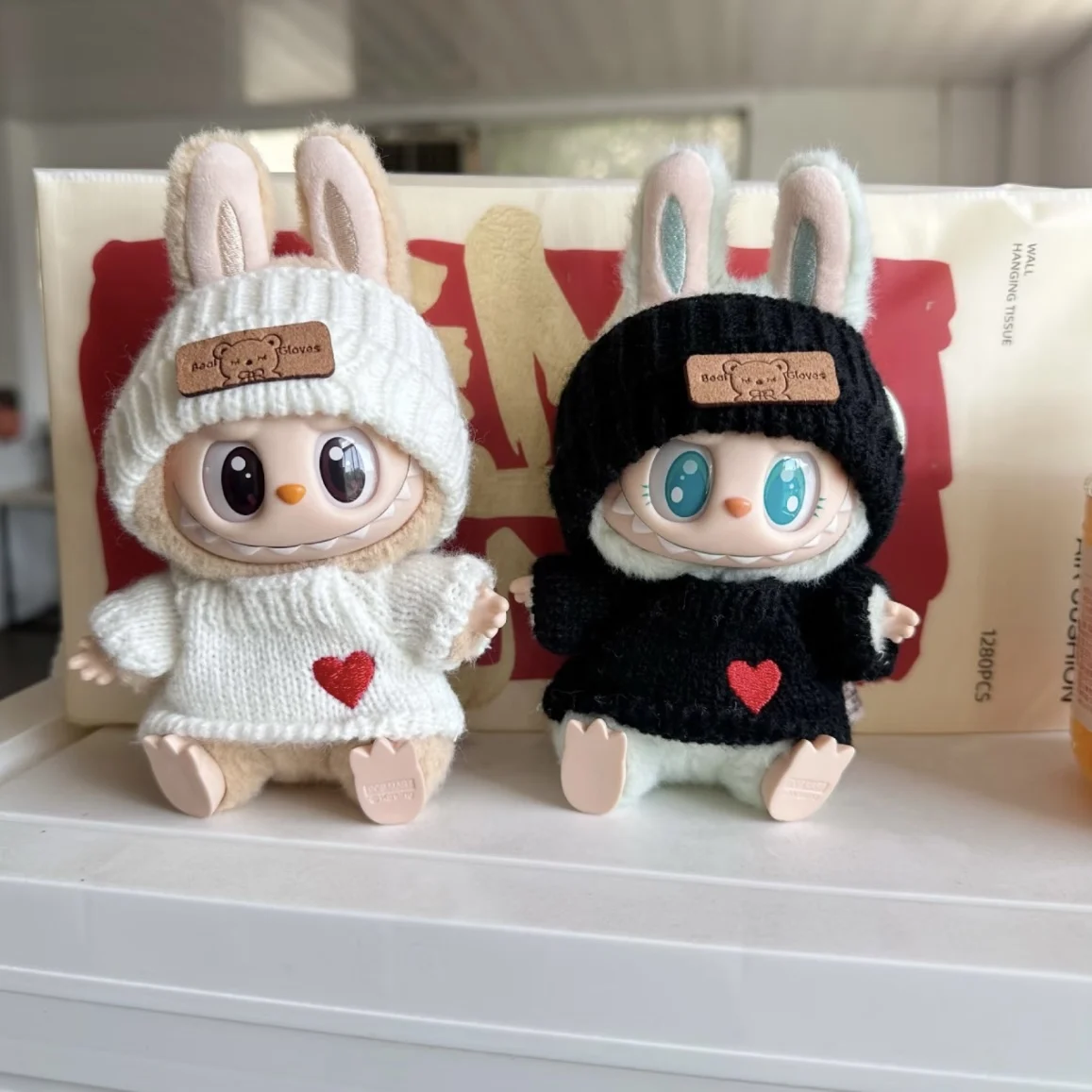 

Labubu Accessories Clothes Love Sweater Suitable for V1V2 Labubu Pendants Doll Fashion Decoration Cute Personality Birthday Gift