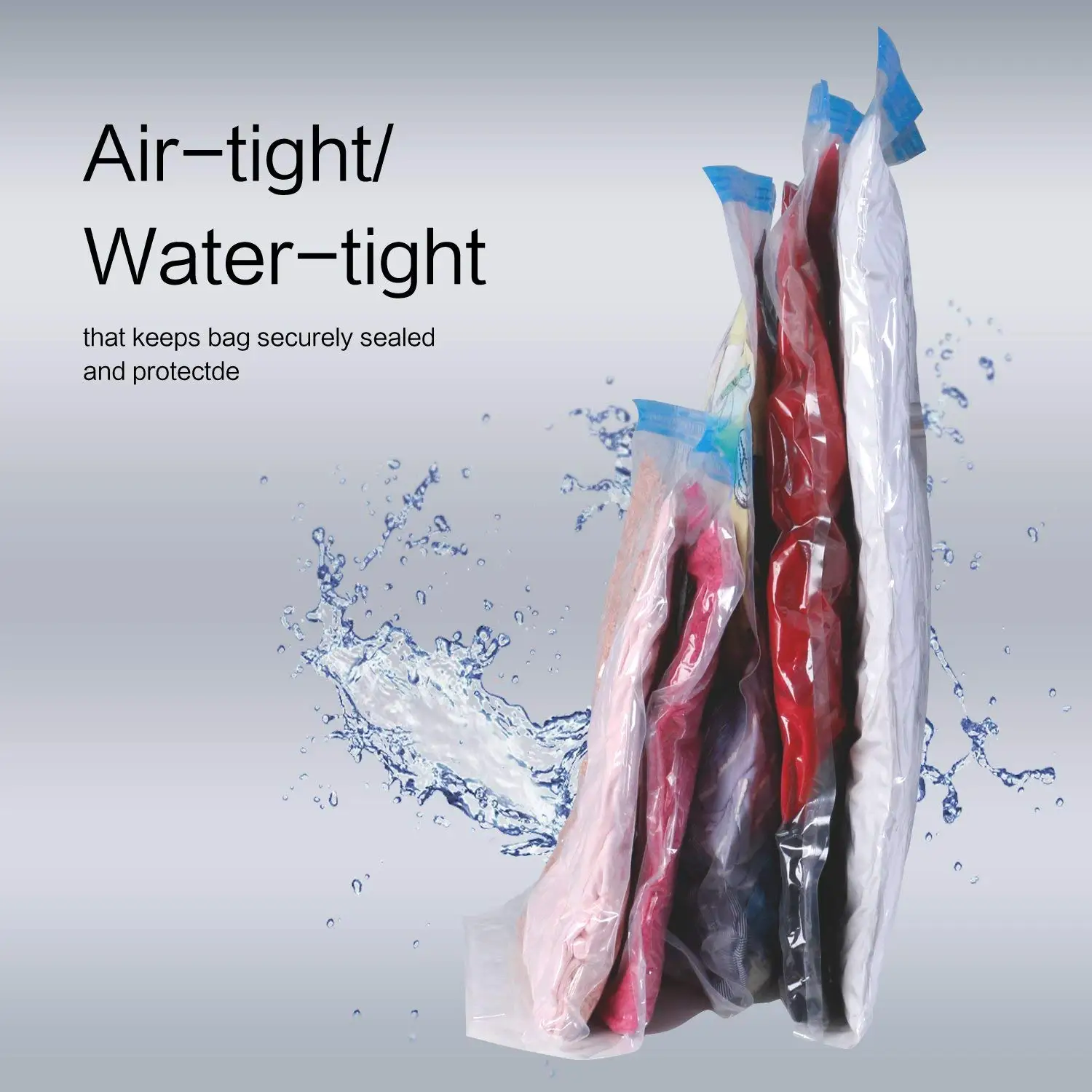 سعر المصنع صديقة للبيئة توفير المساحة حقيبة مضغوطة مجموعة أكياس تخزين المكنسة الكهربائية مع مضخة للملابس