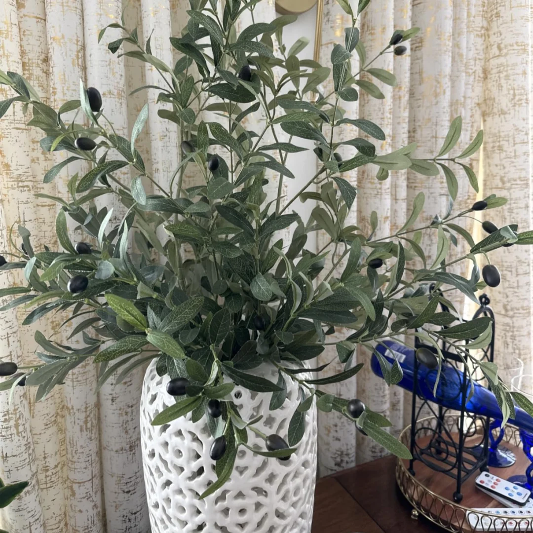 3/1 Stuks Kunstmatige Olijftak - Eucalyptus Preserved recensie en prijs
