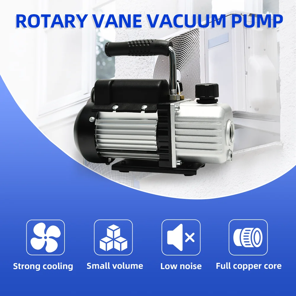 Imagem -04 - Mini Bomba de Vácuo para Laboratório Palhetas Rotativas Manutenção de ar Condicionado Bomba Hvac Fy1h-n