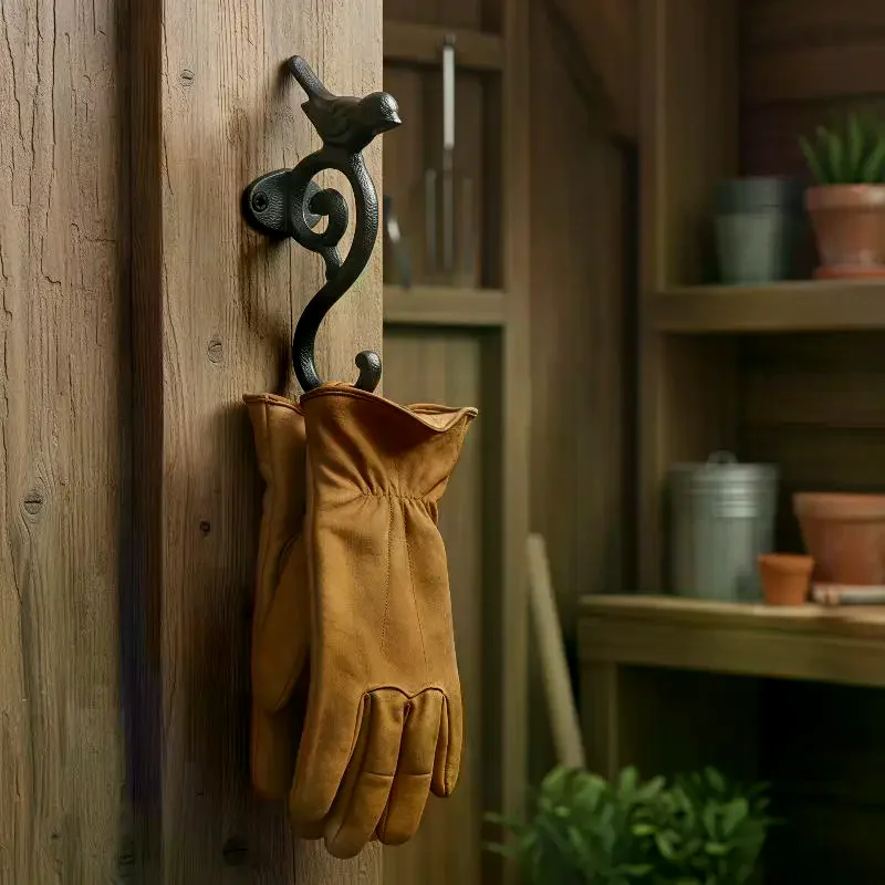 Waterproof Rustic Cast Iron Wall Hook Heavy Duty Wall Mounted Rack for Bathroom Shower Towel Robe Hanger
