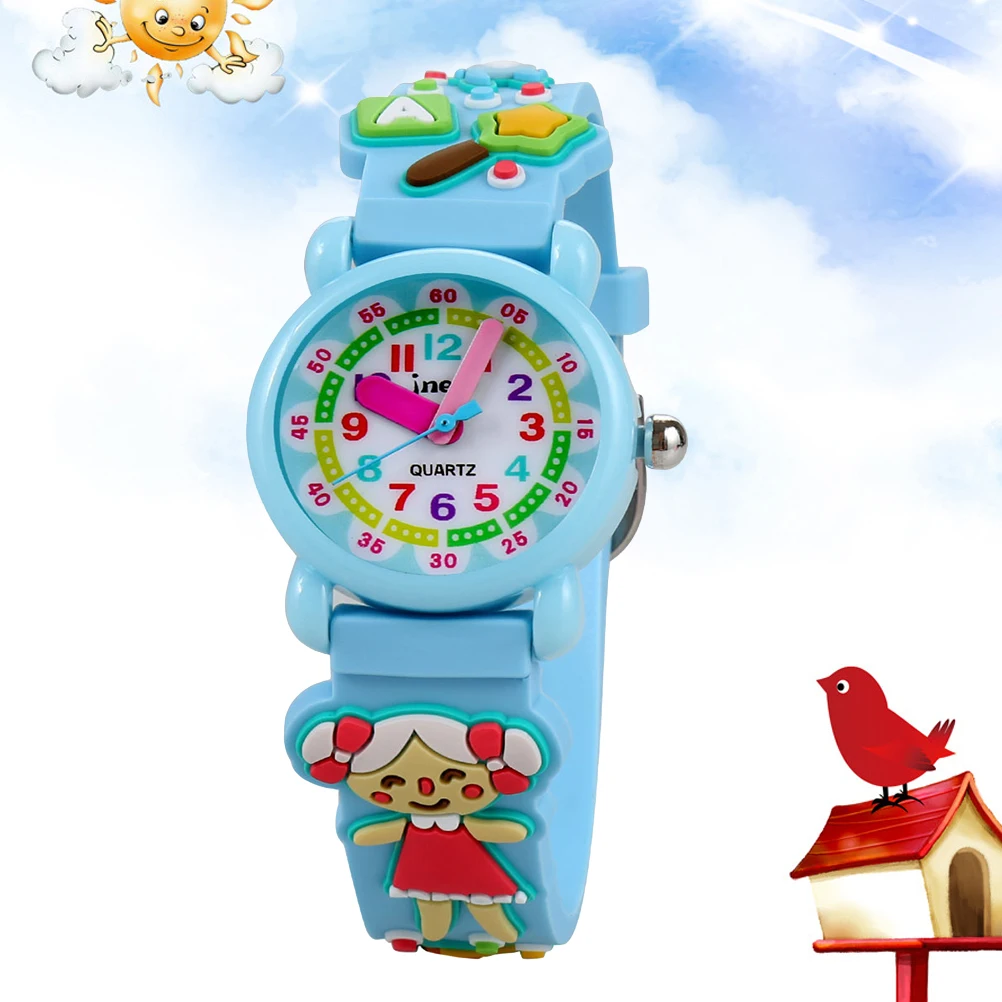 

Cartoon Waterproof Watches for Kids Children's Primary School 3D Silicone Quartz Watch Gifts Vibrant Colors Comfortable Strap