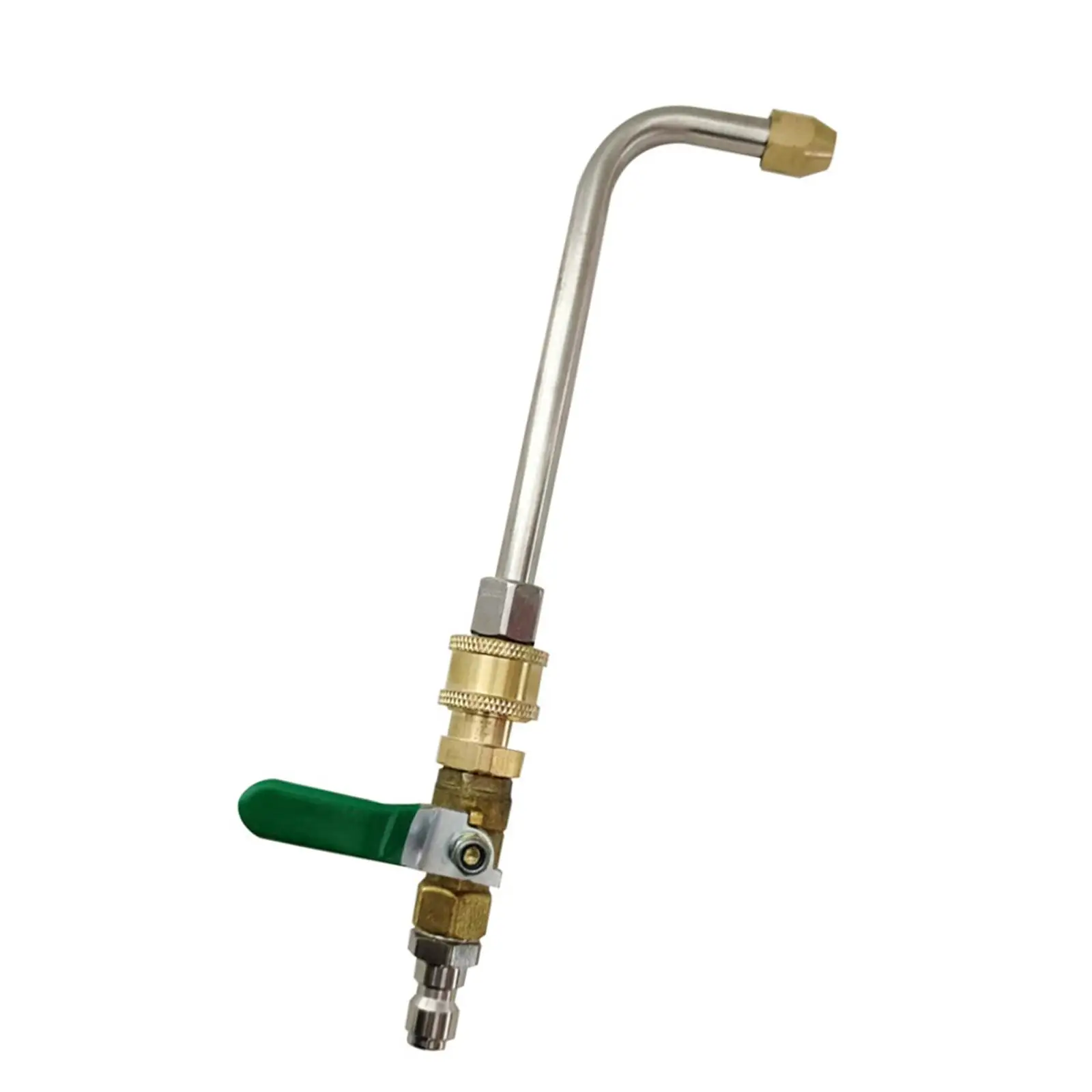 Efficient Pressure Washer Valve Switch Rod Quick Connect Hose Sprayer Attachment Stainless Steel for Outdoor Washing