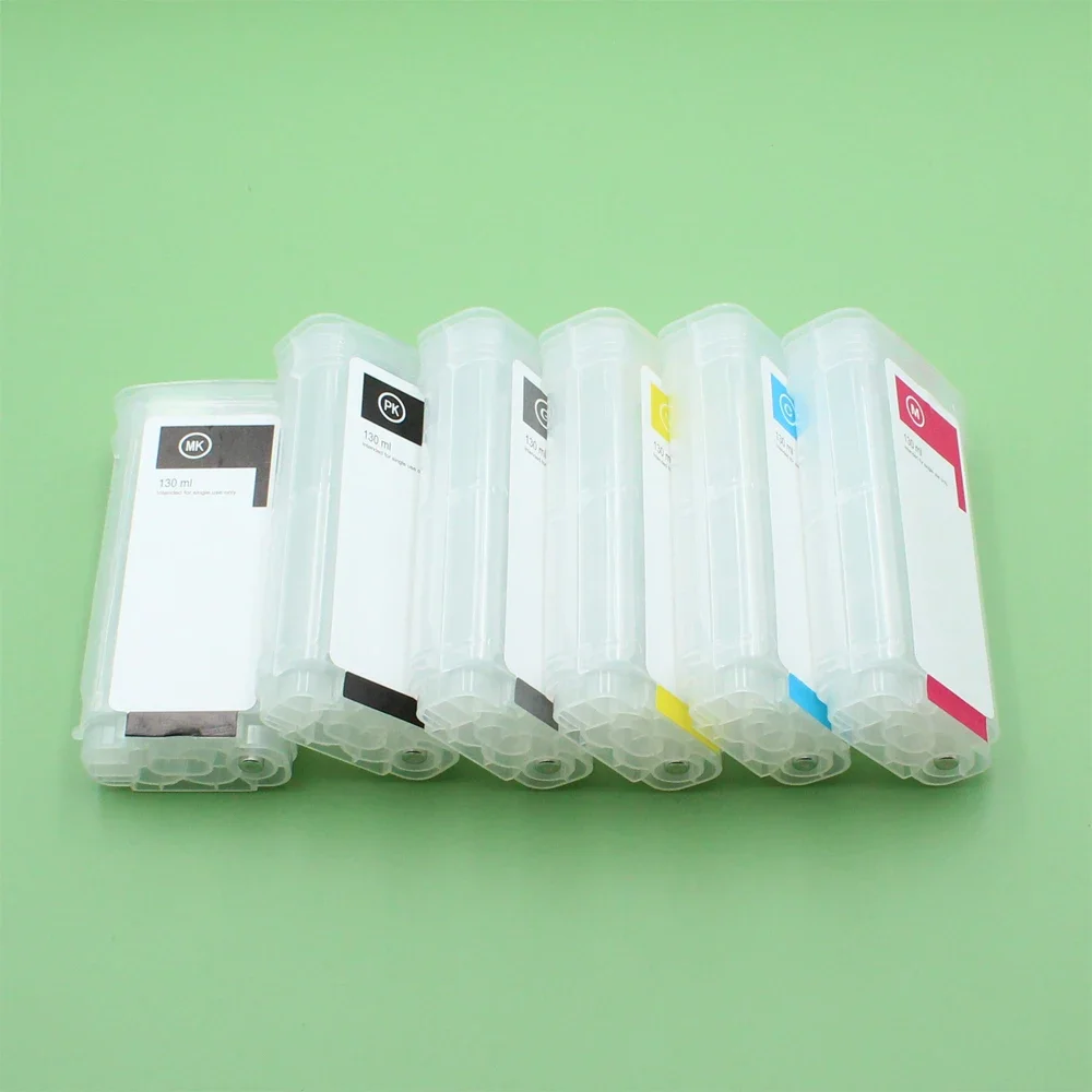 130ml refillable ink cartridge for HP72 for HP Designjet T610 T1120 T1200 T1300 T2300 HP 72 empty ink cartridge without chip