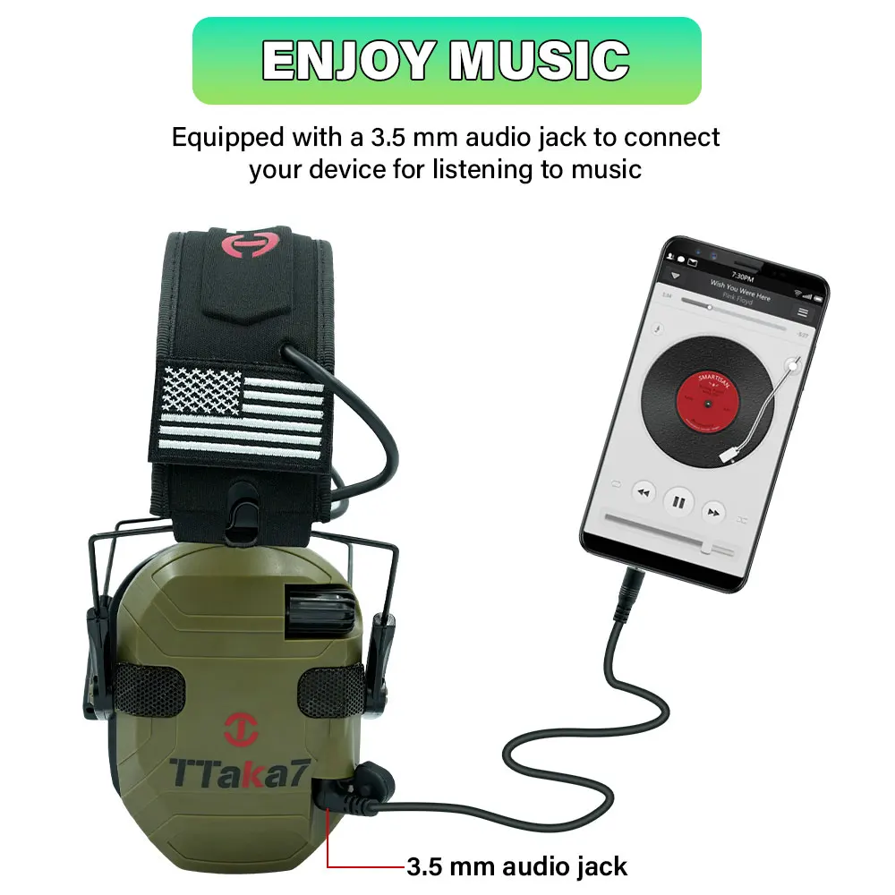 

Новые электронные наушники для защиты слуха с шумоподавлением, активные тактические наушники для охоты