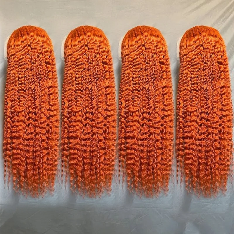 

Горячая распродажа: парик из натуральных волос Ginger Orange Water Wave, 13x6 Deep Wave, 13x4 HD с прозрачным кружевным фронтом, для женщин, плотность 250%