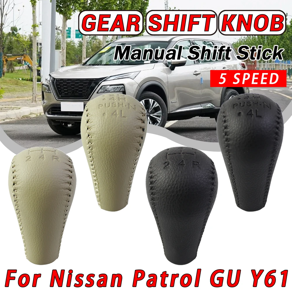 5/6 Speed Black Gear Shift Knob Handle Lever For NISSAN Navara D40 Frontier Double Cab 2005-2015/Pathfinder R51 2007-2019