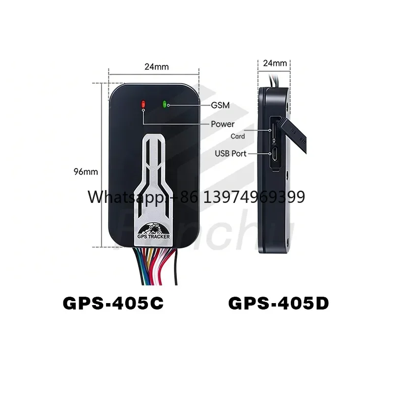 405 4G Vehicle GPS Tracker IMEI Smart Coban with Remote Fuel Cut-off & SOS Emergency Button IP66 Waterproof