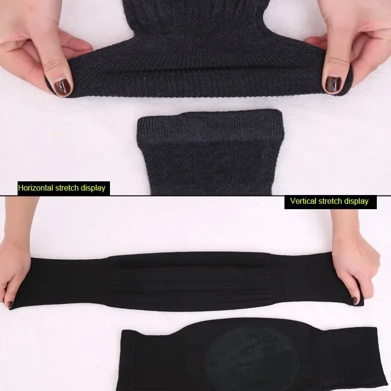 Protector de rodilla de Cachemira para motocicleta, almohadilla cálida elástica para invierno, alivio para prevenir la artritis, rodillera deportiva, 1 par