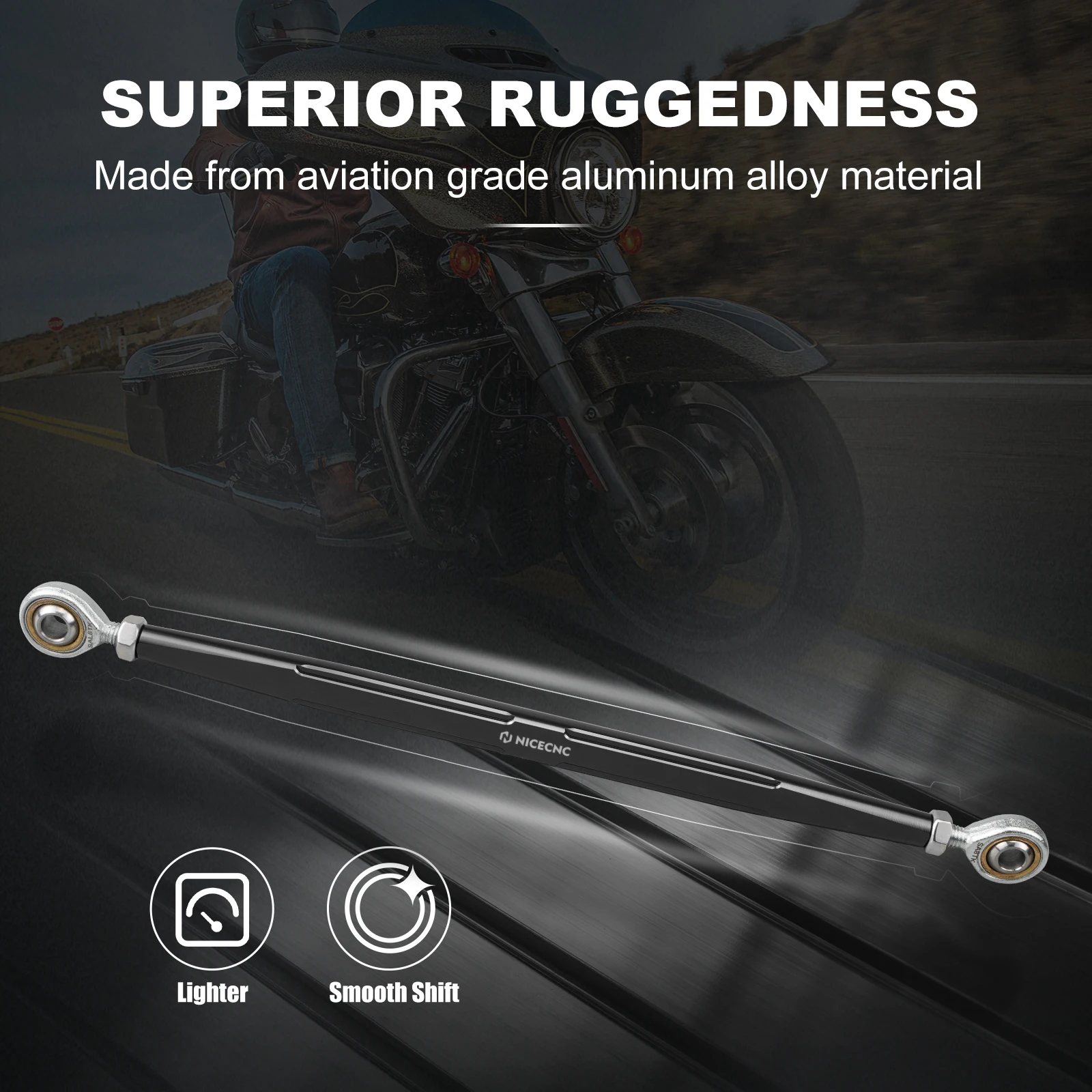 Für Harley Road Glide Street Glide Special Gear Shift Linkage Shifter Rod Road King Electra Glide Ultra Limited Fat Boy 114/107 – Detail 18