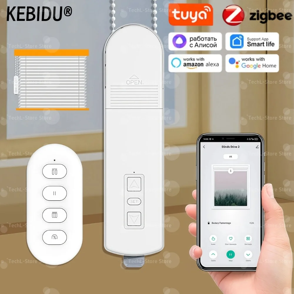 Tuya 스마트 블라인드 모터 Wifi 자동 전기 롤러 셔터 그림자 App 제어 리프팅 커튼 열기 닫기 드라이버