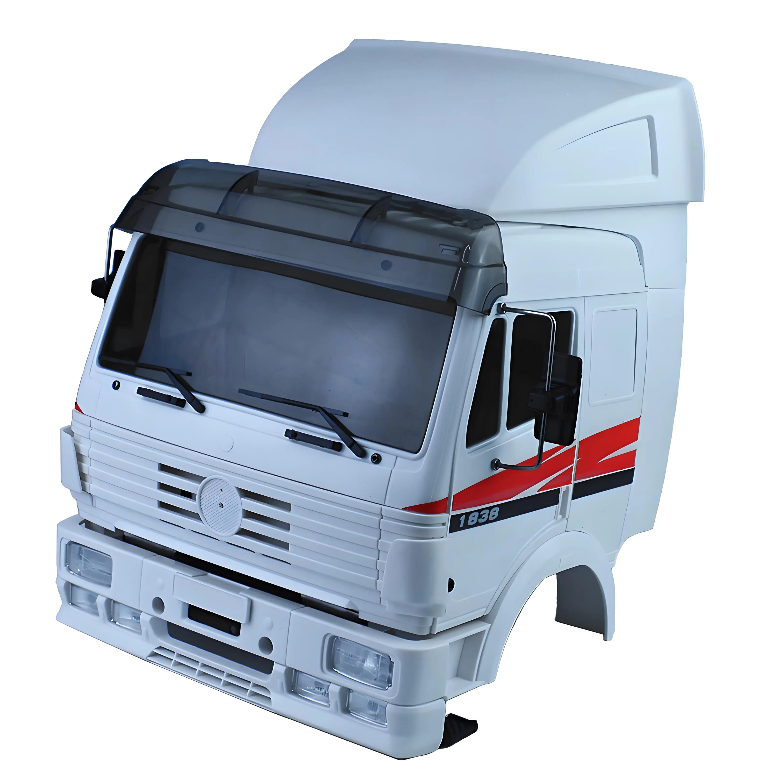 Plastic Cockpit Body Scattered Parts Set for 1:14th Scale R/C Tractor Truck Tamiya BENZ 1838 ACTROS AROCS DIY