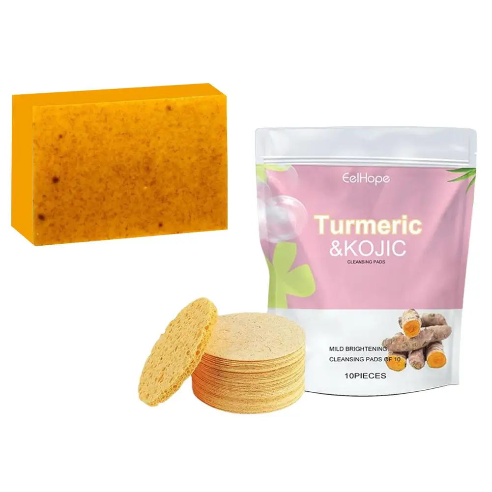 Turmeric Lemon Cleansing Soap Face Fade Dark Spots Acne Marks Brighten Skin Remove Dull Whitening Moisturizing Body Soap