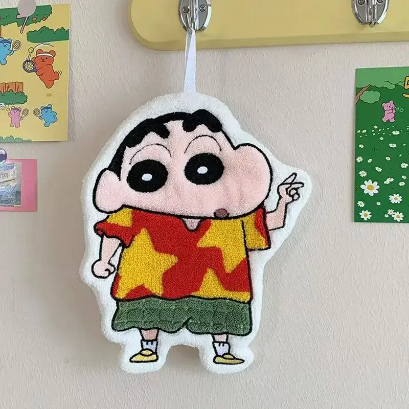 Crayon Shin Chan Anime-Handtuch zum Aufhängen, süßes, super saugfähiges, dickes Handtuch, Badezimmer- und Küchenzubehör – Detail 10