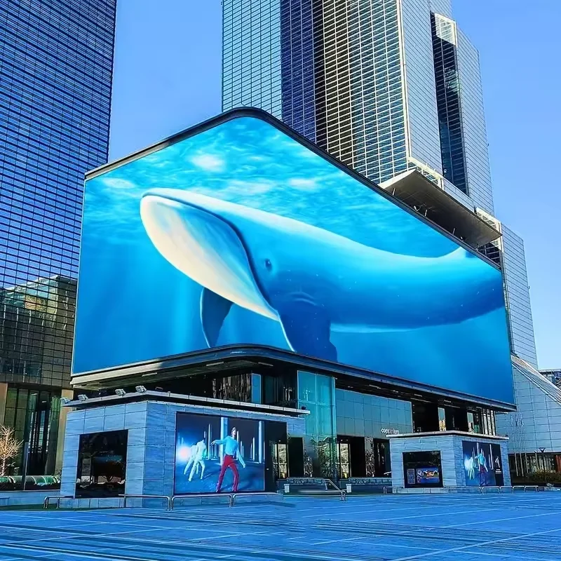 Pared de vídeo con pantalla LED para exteriores con clasificación IP65, adecuada para eventos deportivos, conciertos y medios publicitarios