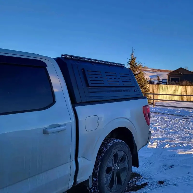 Top-level 4X4 Custom-fit Aluminum Truck Topper F150 Cap Rainproof Anti-rusted Pickup Hardtop Canopy Smartcap 2