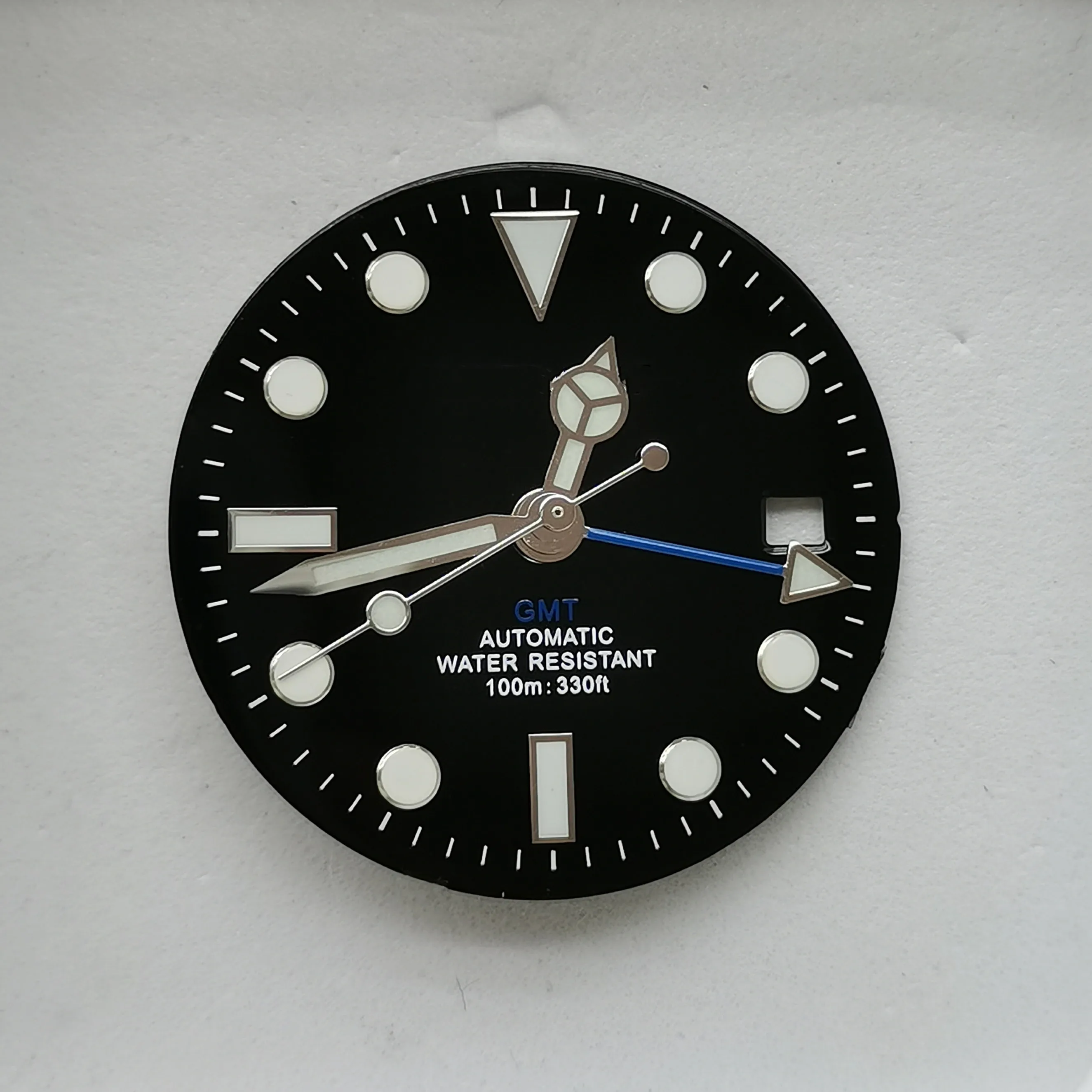 28.5MM Fit NH34 Automatic Mechanical Movement Enamel Dial Add Hands Luminous