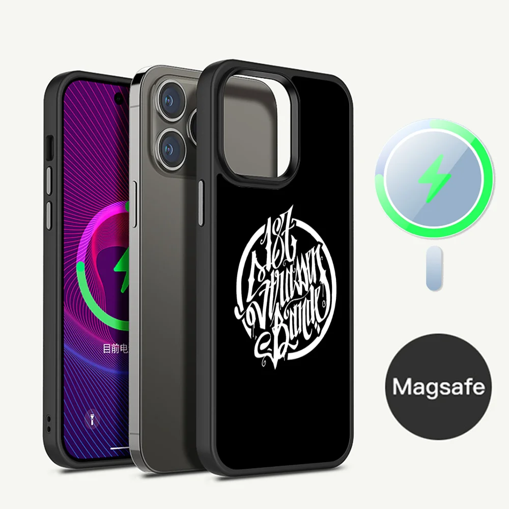 187 Strassenbande Phone Case Magesafe Magnetic Wireless Charge Case For iPhone 16 11 12 13 14 15 Pro Max Plus Mini