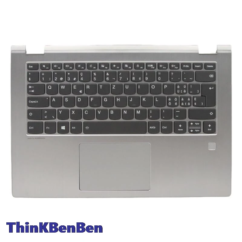 

SWS Swiss Platinum Keyboard Upper Case Palmrest Shell Cover For Lenovo Ideapad YOGA530 Flex6 14 14IKB 14ARR 5CB0R08780