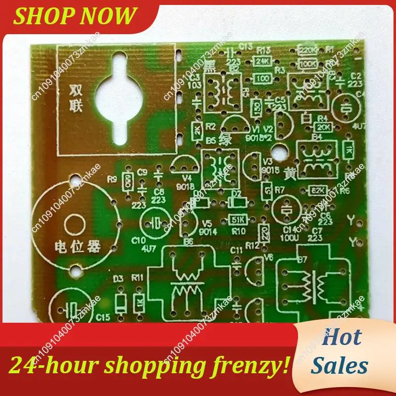 البيع اليومي 4 مجموعة 7 أنبوب AM راديو الإلكترونية لتقوم بها بنفسك عدة مجموعة التعلم الإلكترونية HX108-2 لتقوم بها بنفسك عدة بدون بطارية